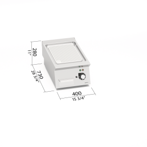 FRY-TOP ELEC “COMPOUND” S700 MOD. SE7FR4B/CPD