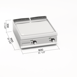 FRYTOP LX MOD. LXE9FR8P-2/CPD