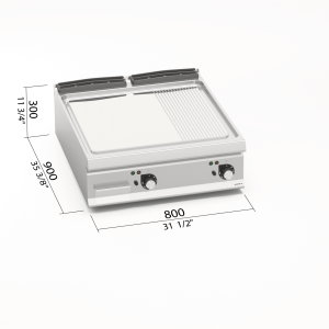 FRYTOP LX MOD. LXE9FM8P-2/CPD