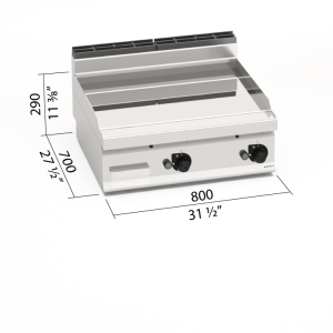 FRYTOP 700 MOD. G7FL8B-2/CPD "COMPOUND GAS"