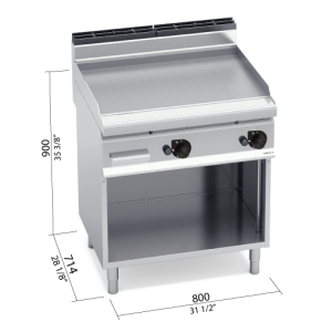 FRYTOP 700 MOD. G7FL8M-2 "FE GAS"