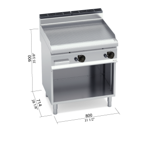FRYTOP 700 MOD. G7FR8M-2 "FE GAS"