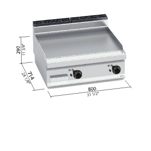 FRYTOP 700 MOD. E7FL8BP-2 "FE ELEC. SOBREMESA"