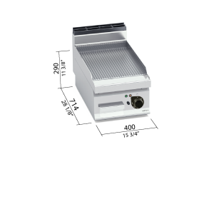 FRYTOP 700 MOD. E7FR4BP "FE ELEC. SOBREMESA"