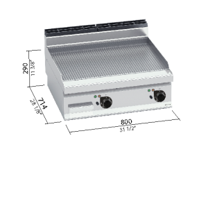 FRYTOP 700 MOD. E7FR8BP-2 "FE ELEC. SOBREMESA"