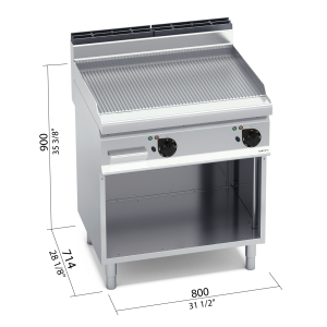 FRYTOP 700 MOD. E7FR8MP-2 "FE ELEC. CON MUEBLE"