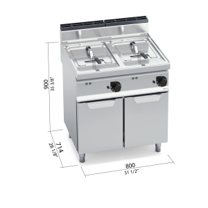FREIDORA 700 MOD. E7F10-8M "10+10L PIE"