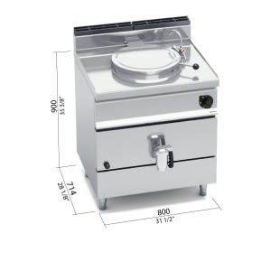 MARMITA DIRECTA 700 MOD. G7PD" 55l. GAS"