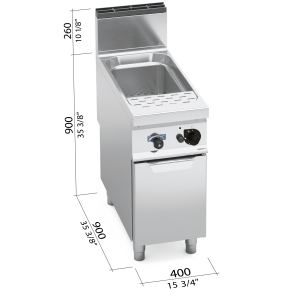 CUECE PASTAS 900 MOD. G9CP40 "40 L. GAS"
