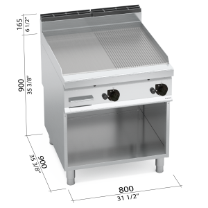 FRYTOP 900 MOD. G9FM8M-2 "FE L/R  GAS"