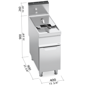 FREIDORA 900 MOD. 9GL20M "20 L. GAS"