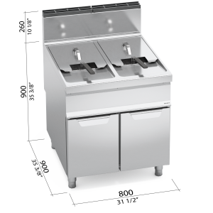 FREIDORA 900 MOD. 9GL20+20M "20+20 L. GAS"