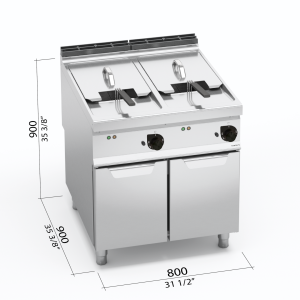 FREIDORA 900 MOD. E9F22-8M "22+22L. ELEC."