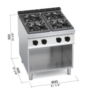 COCINA 900 MOD. G9F4MP "4F A GAS"