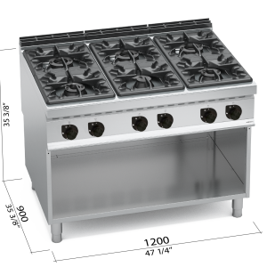 COCINA 900 MOD. G9F6M "6F TOP GAS"