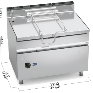 SARTEN BAS. 900 MOD. G9BR12/I+RM CON ELEVACION