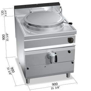 MARMITA DIRECTA  900 MOD. G9P20D " 200L. GAS"