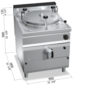 MARMITA DIR. AUTOCLA 900 MOD. G9P20DA " 200L. GAS"