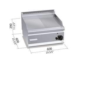 FRYTOP 600 MOD. G6FM6B " FE L/R GAS"