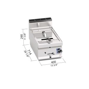 FREIDORA 700 MOD. GL10B "10L. GAS SOBREMESA"