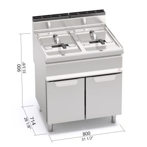 FREIDORA 700 MOD. GL15+15M "15+15L. GAS"