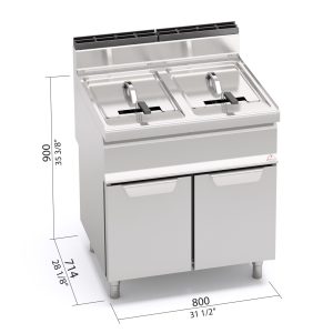FREIDORA 700 MOD. GL20+20M "20+20L. GAS"