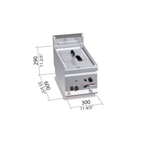 FREIDORA  600 MOD. GL8B "8L. GAS"