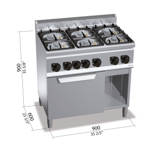 COCINA 600 MOD. G6F6PW+FG1